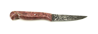 Hand made damascus paring knife