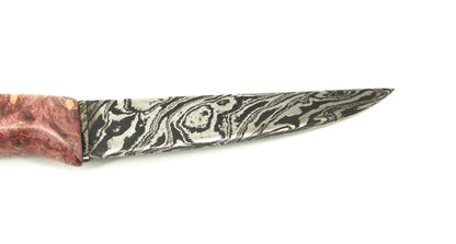 Hand made damascus paring knife