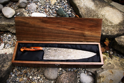 Handmade damascus chef knife